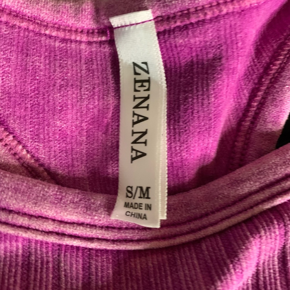 Zenana Fuchsia Ribbed Tank - Picture 2 of 6